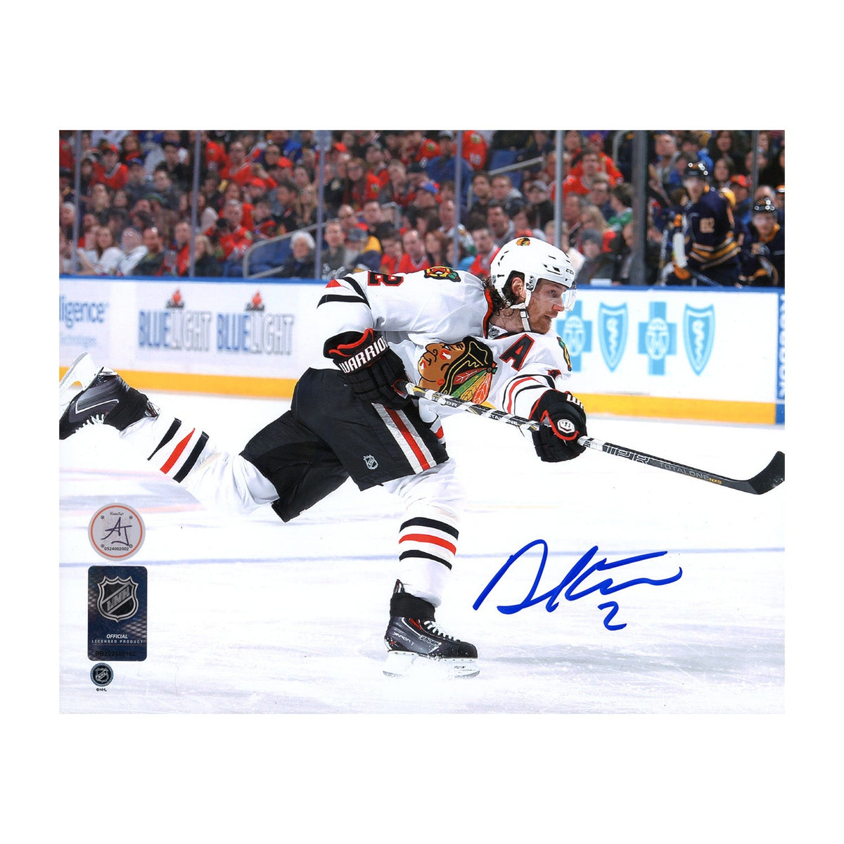 Duncan Keith Autographed Chicago Blackhawks Slapshot 8x10 Photo product image 1, provided for visual reference and product