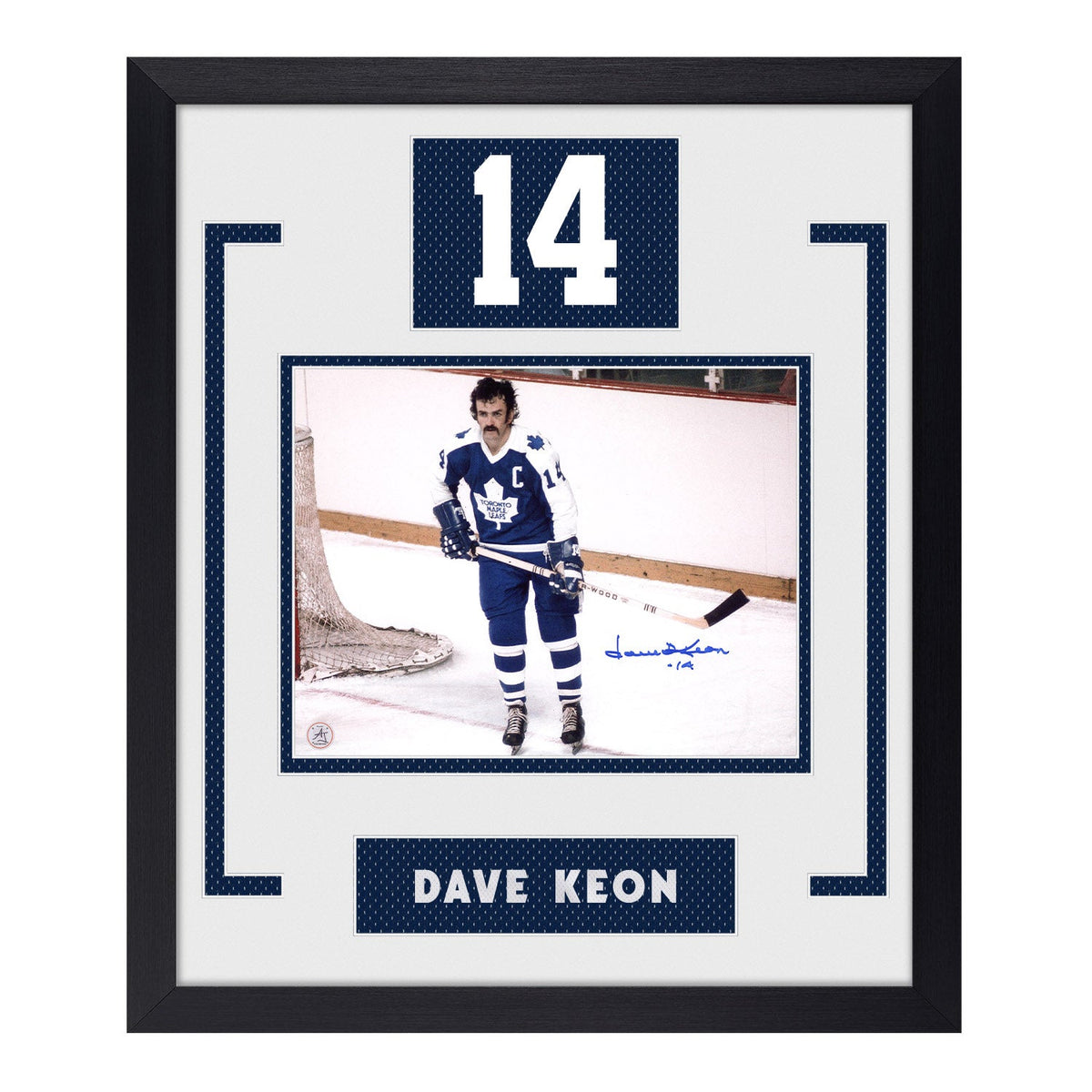 Dave Keon Signed Toronto Maple Leafs Authentic Number 22x26 Frame product image 1, provided for visual reference and product