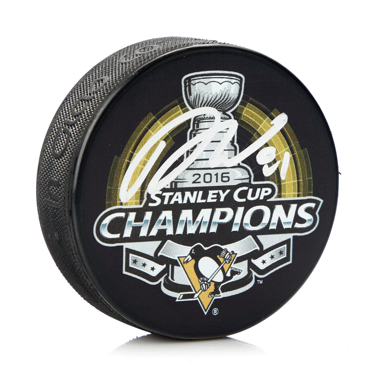 Phil Kessel Signed Pittsburgh Penguins 2016 Stanley Cup Puck product image 1, provided for visual reference and product