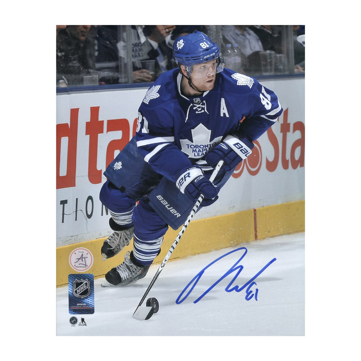 Phil Kessel Autographed Toronto Maple Leafs Puck Rush 8x10 Photo product image 1, provided for visual reference and product