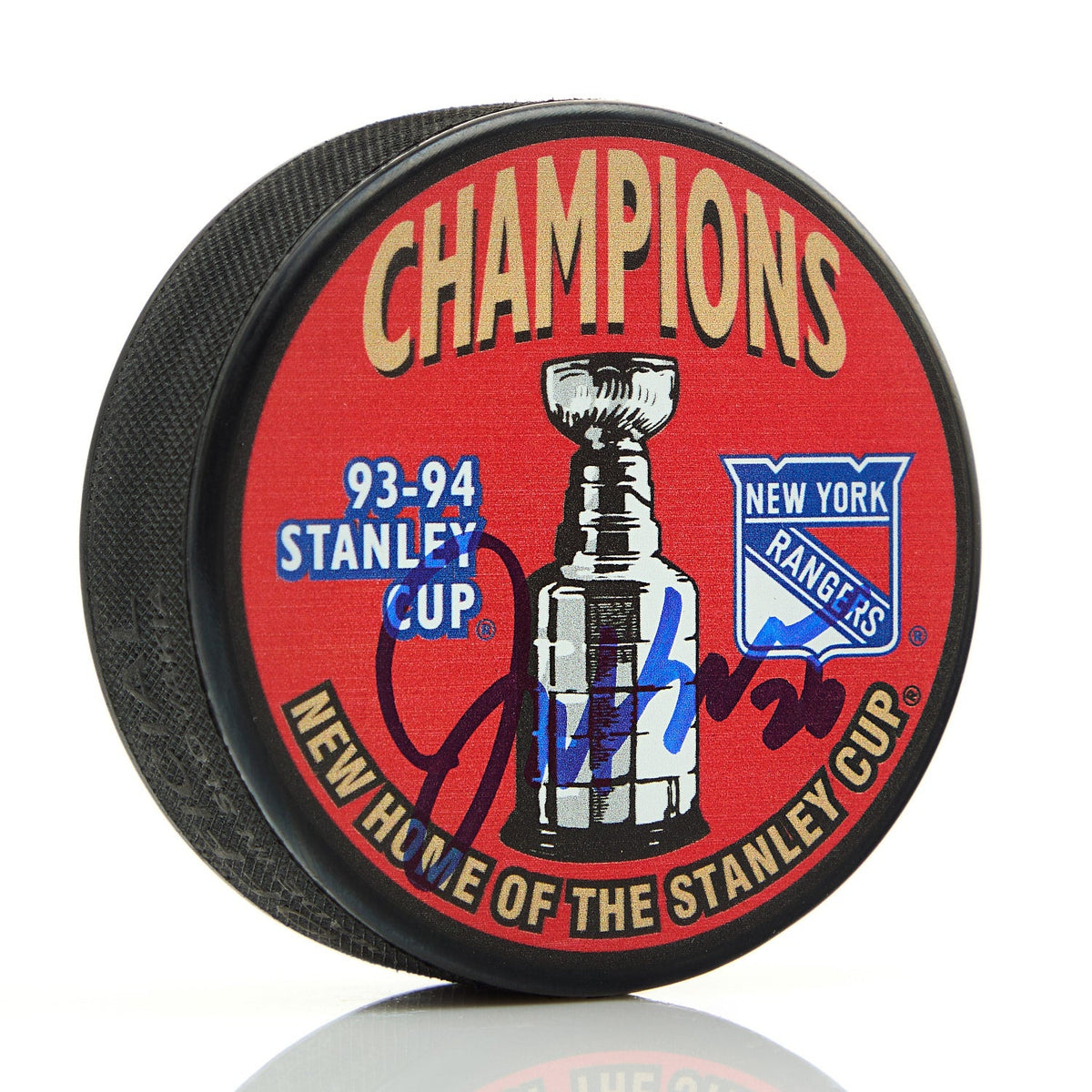 Joey Kocur Autographed New York Rangers 1994 Stanley Cup Puck product image 1, provided for visual reference and product