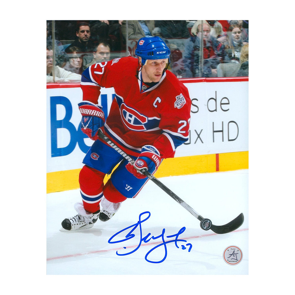 Alexei Kovalev Autographed Montreal Canadiens Captain 8x10 Photo product image 1, provided for visual reference and product