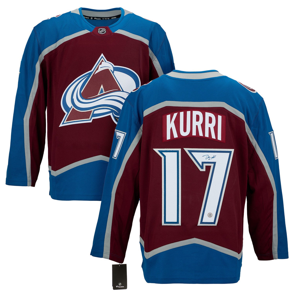 Jari Kurri Autographed Colorado Avalanche Fanatics Breakaway Jersey product image 3, provided for visual reference and