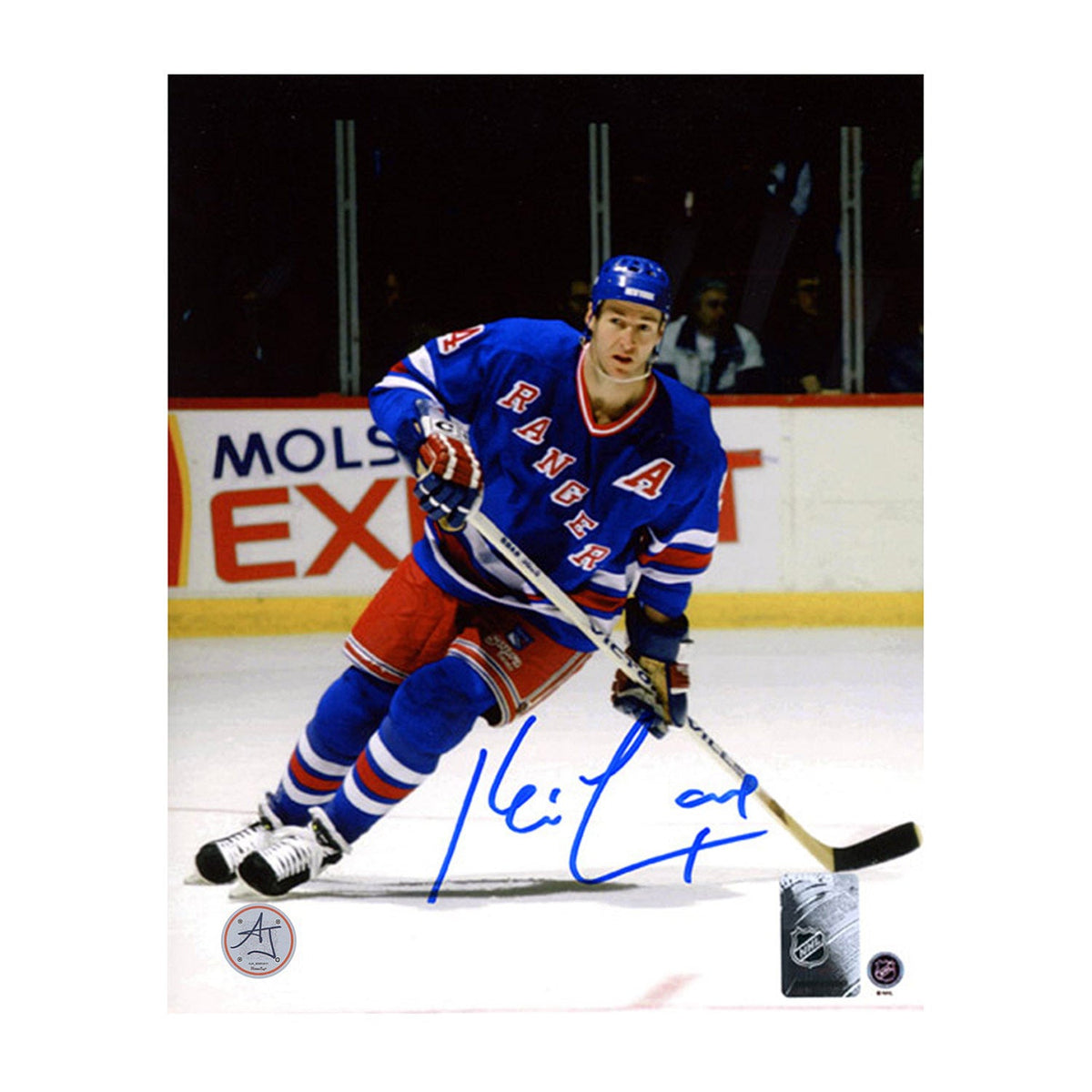 Kevin Lowe Autographed New York Rangers Hockey 8x10 Photo product image 1, provided for visual reference and product detail
