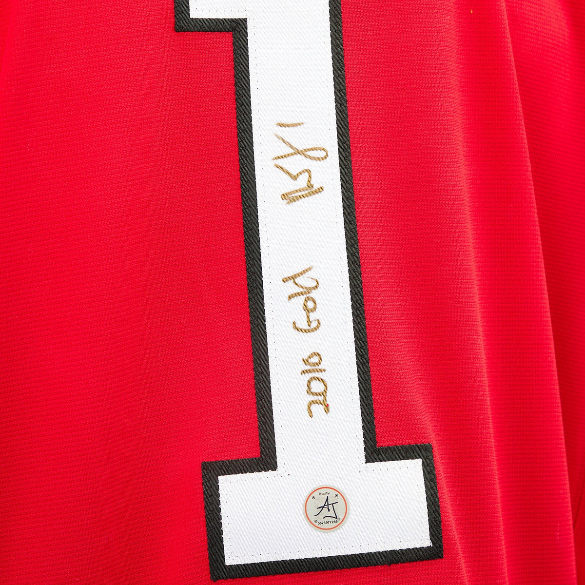 Roberto Luongo Team Canada Signed & Inscribed 2010 Olympic Gold Nike Jersey product image 3, provided for visual reference