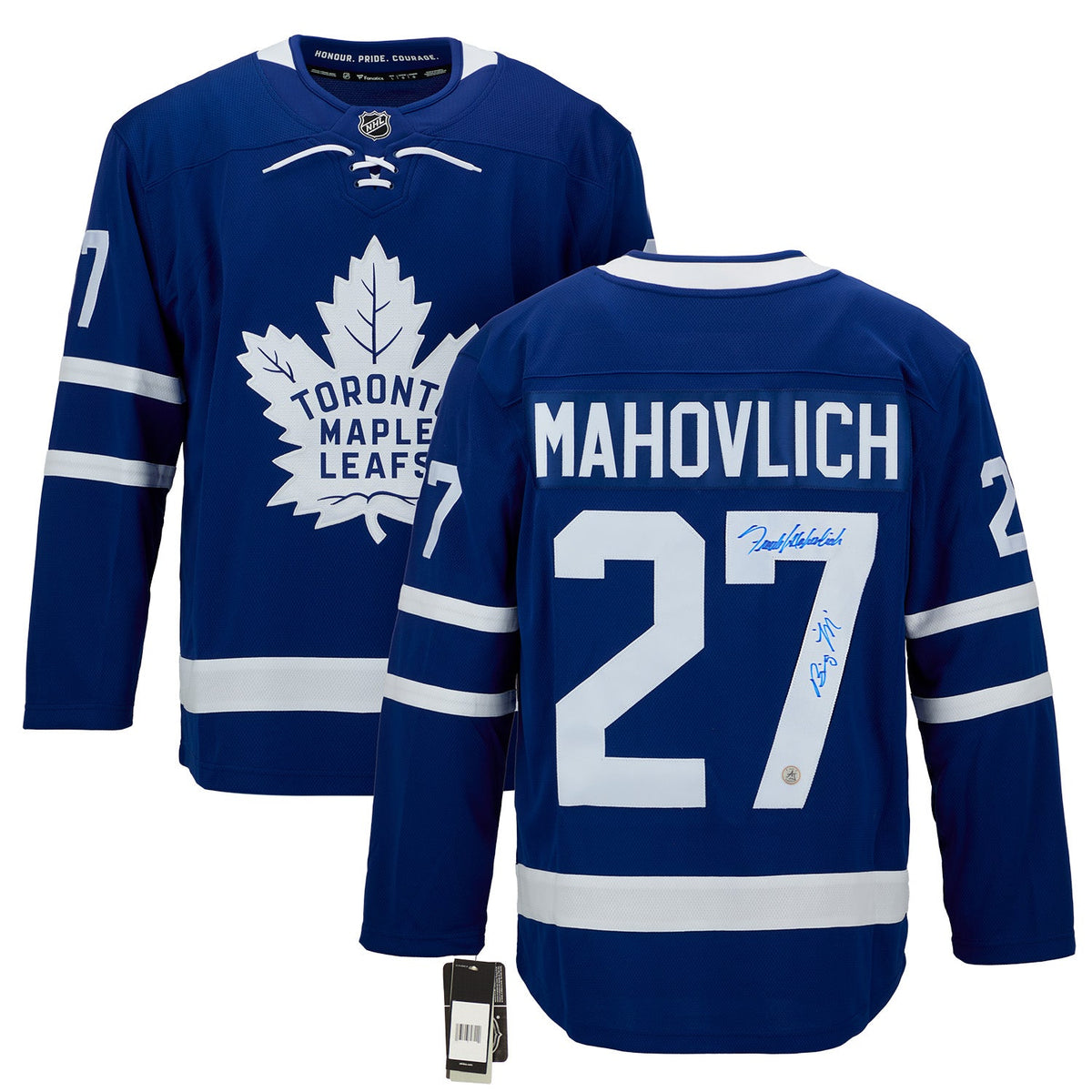 Frank Mahovlich Signed Toronto Maple Leafs Fanatics Breakaway Jersey with Big M product image 3, provided for visual