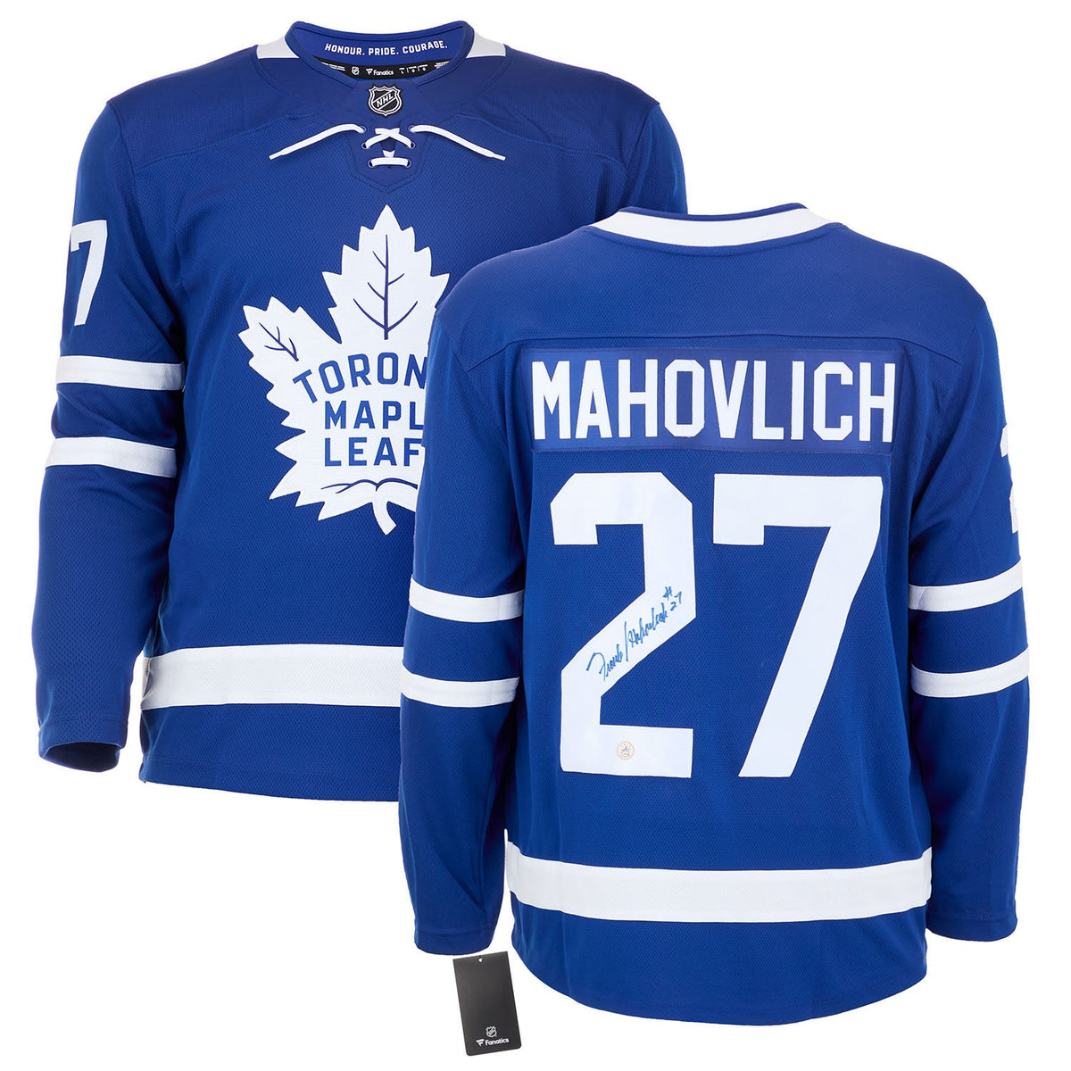 Frank Mahovlich Autographed Toronto Maple Leafs Fanatics Breakaway Jersey product image 3, provided for visual reference and