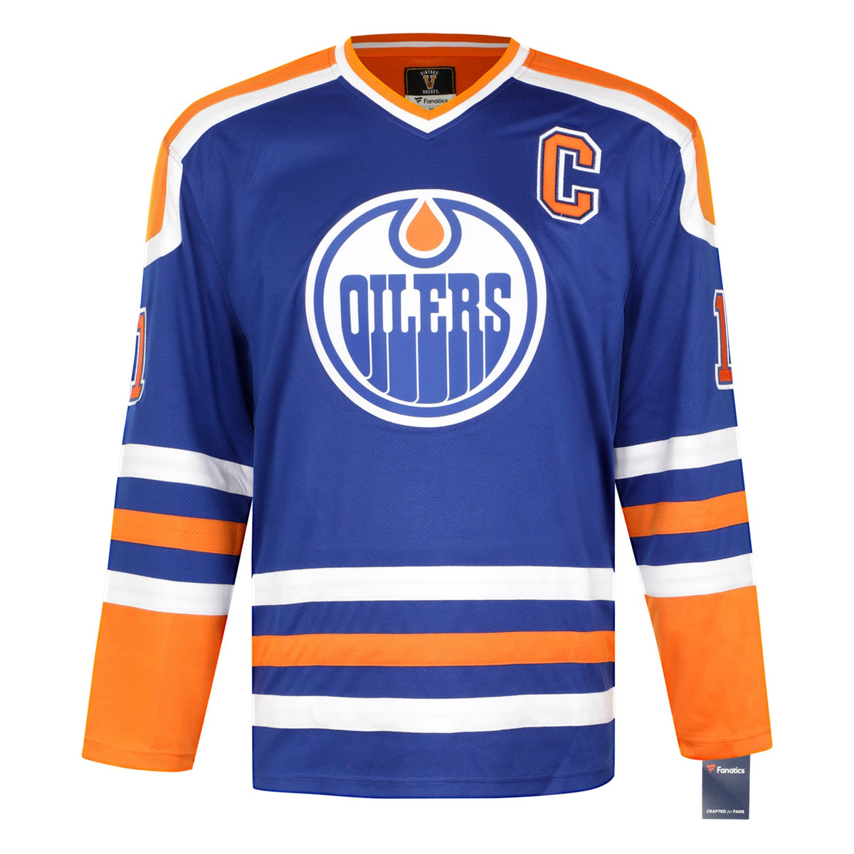 Mark Messier Signed Edmonton Oilers Throwback Breakaway Jersey product image 2, provided for visual reference and product