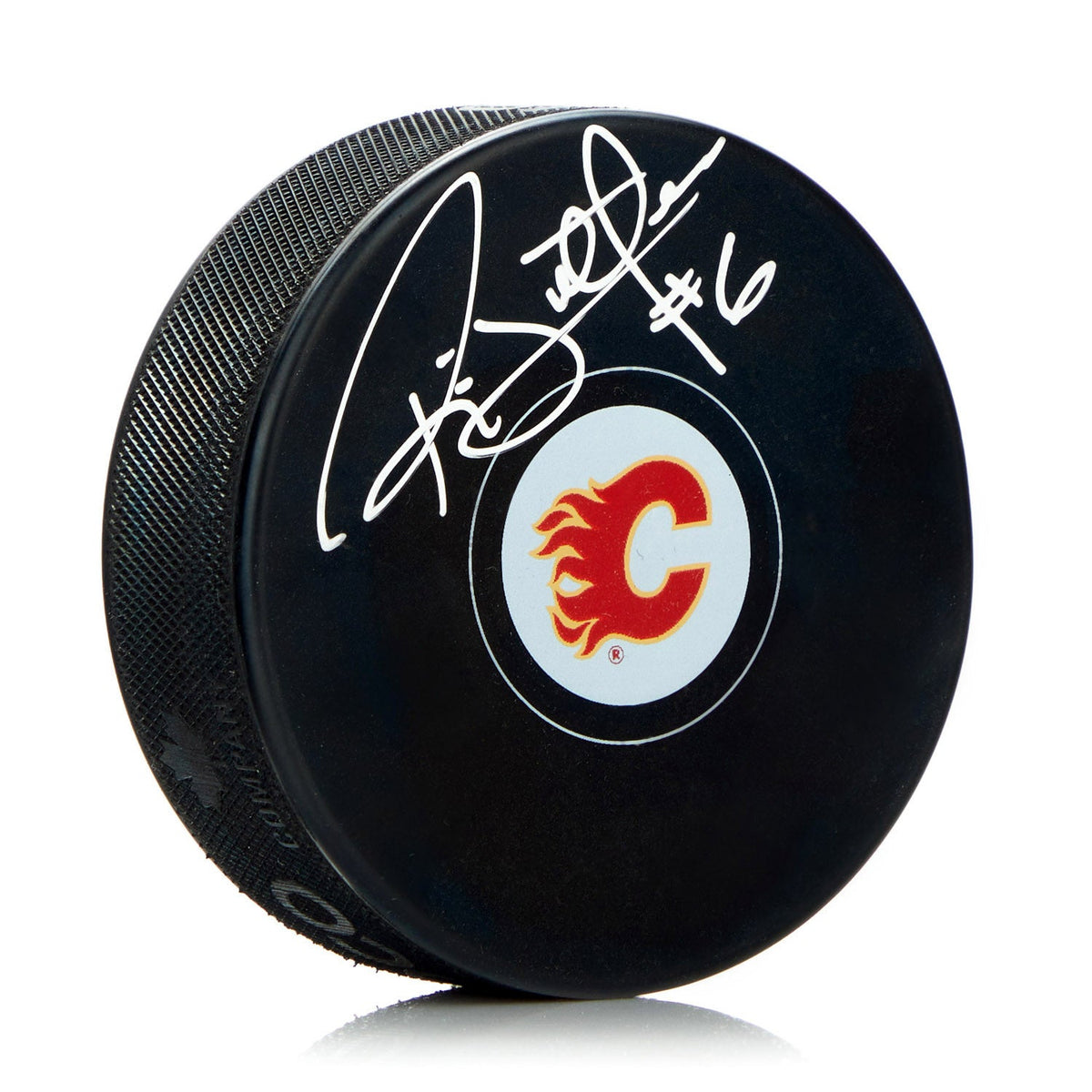 Ric Nattress Autographed Calgary Flames Hockey Puck product image 1, provided for visual reference and product detail review
