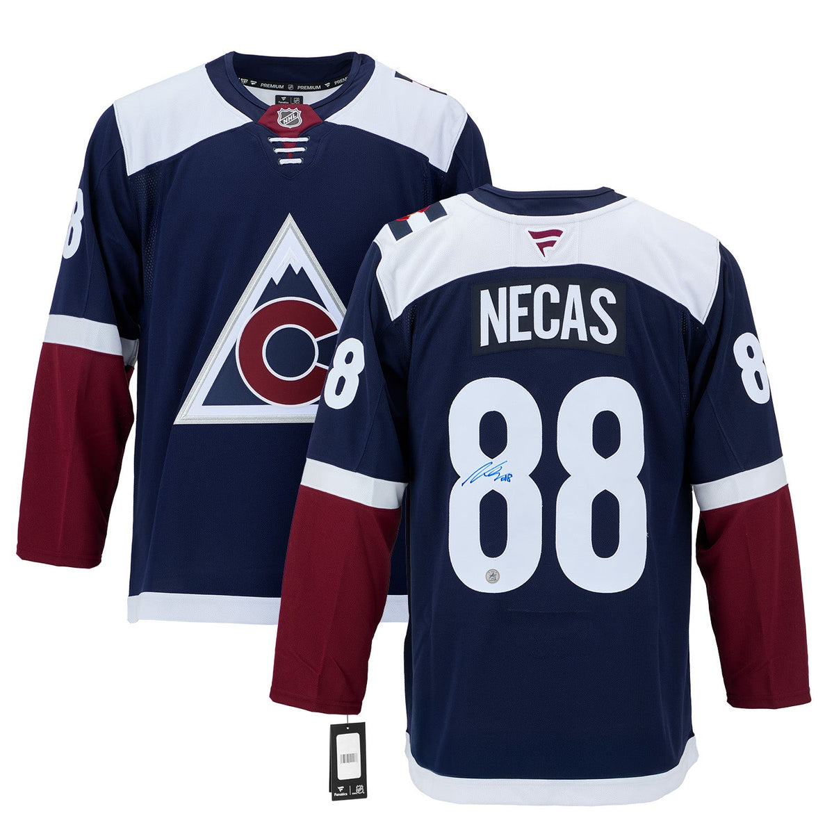 Martin Necas Signed Colorado Avalanche Alternate Fanatics Premium Jersey product image 3, provided for visual reference and