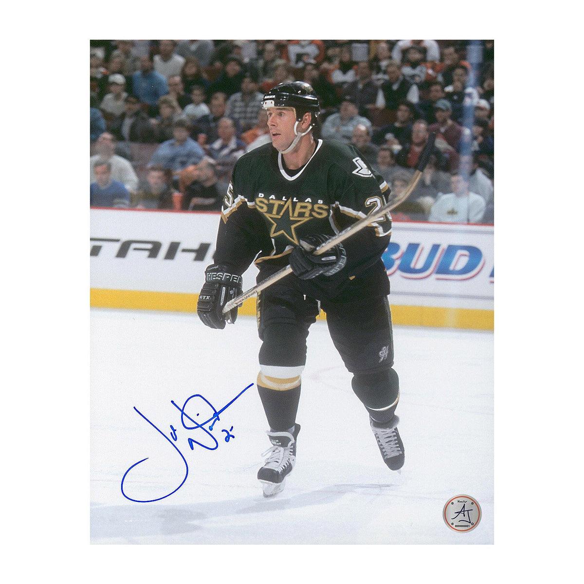 Joe Nieuwendyk Autographed Dallas Stars Hockey 8x10 Photo product image 1, provided for visual reference and product detail