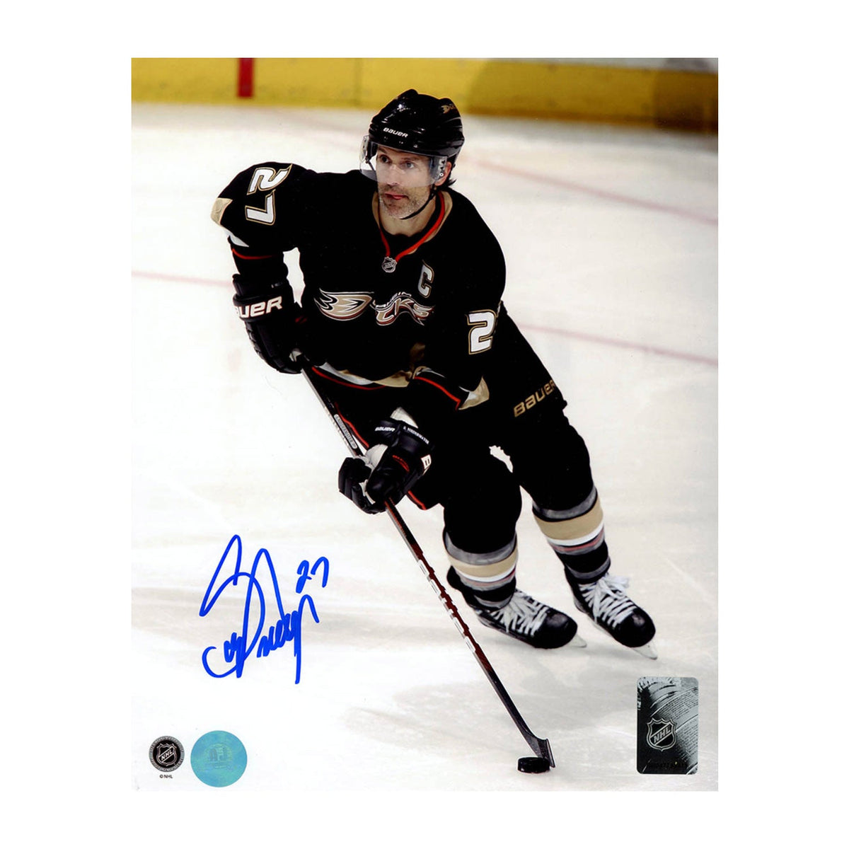 Scott Niedermayer Autographed Anaheim Ducks Captain 8x10 Photo product image 1, provided for visual reference and product