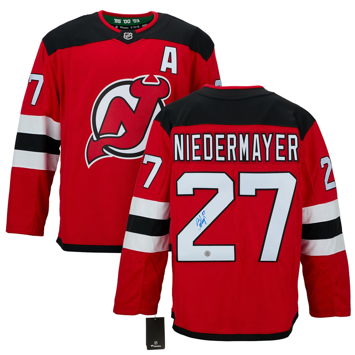 Scott Niedermayer Signed New Jersey Devils Fanatics Breakaway Jersey product image 3, provided for visual reference and