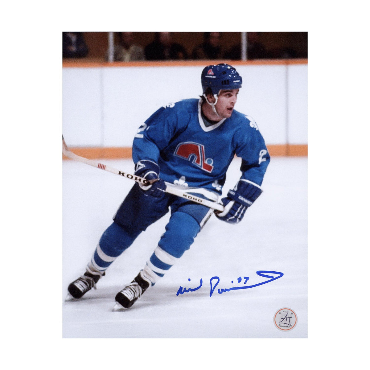 Wilf Paiement Autographed Quebec Nordiques Hockey 8x10 Photo product image 1, provided for visual reference and product