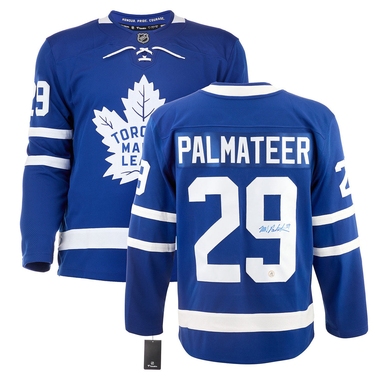 Mike Palmateer Autographed Toronto Maple Leafs Fanatics Breakaway Jersey product image 3, provided for visual reference and