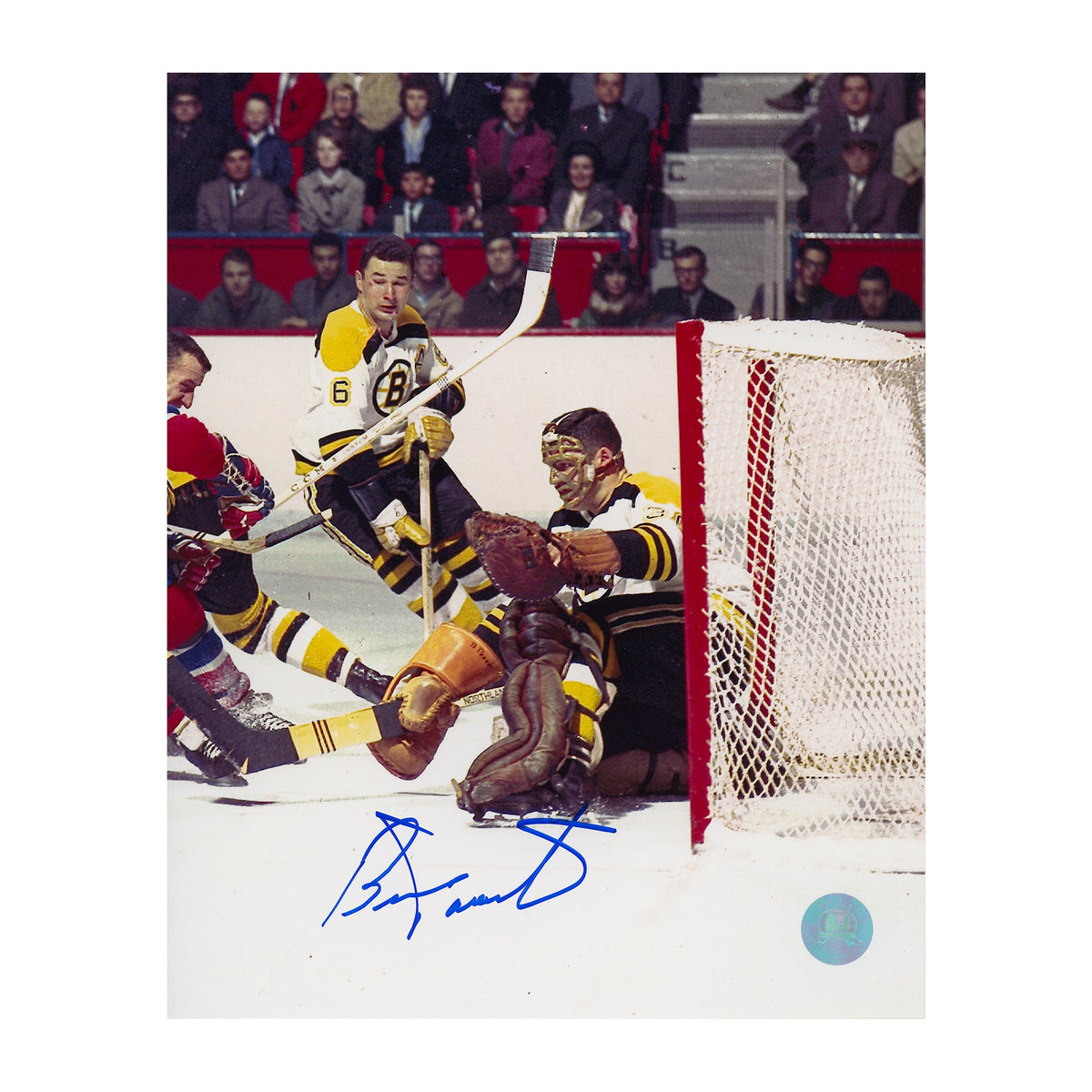 Bernie Parent Autographed Boston Bruins Rookie 8x10 Photo product image 1, provided for visual reference and product detail