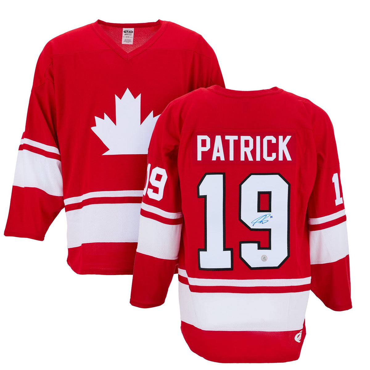 Nolan Patrick Autographed Team Canada Custom Hockey Nation Jersey product image 3, provided for visual reference and product