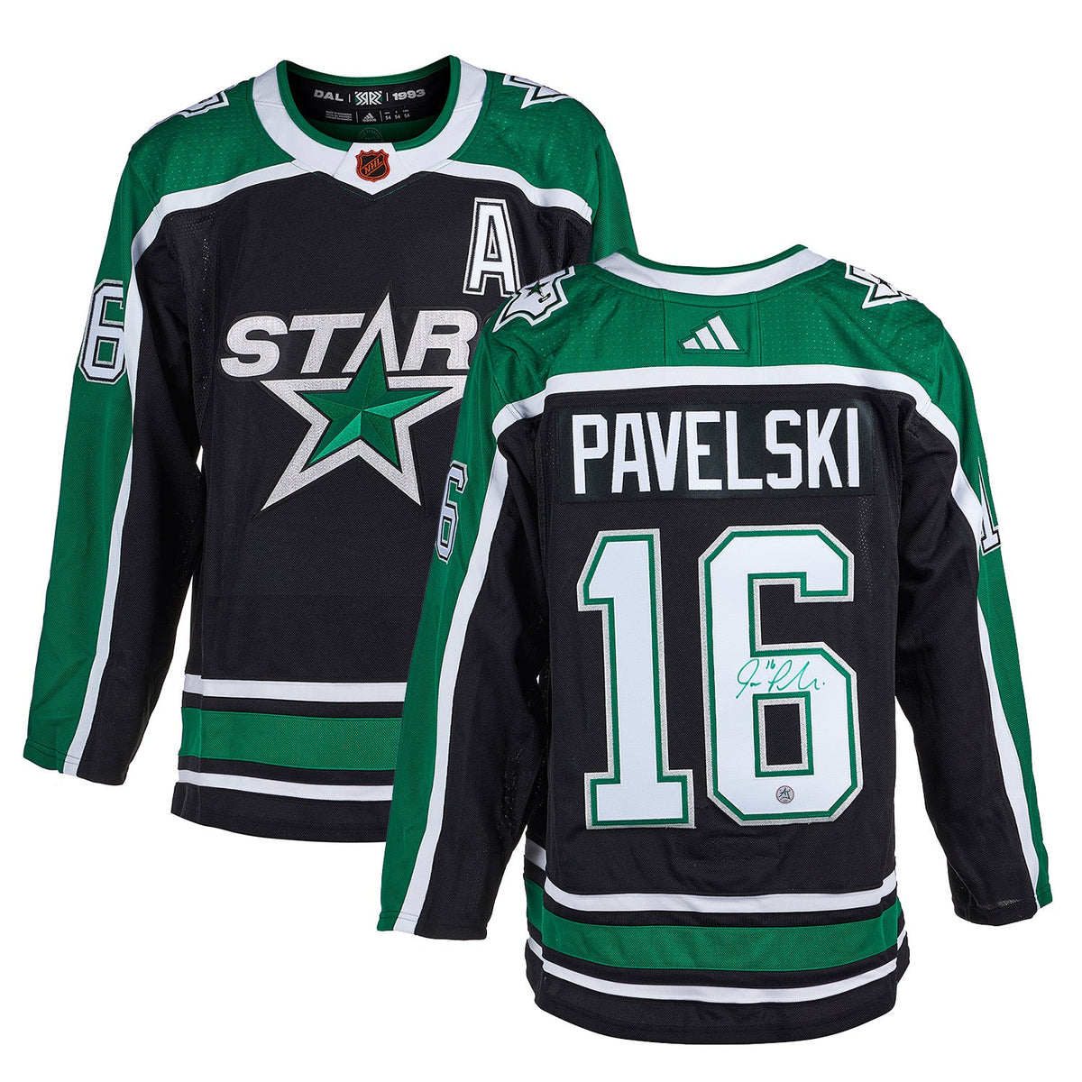 Joe Pavelski Signed Dallas Stars Reverse Retro 2.0 adidas Jersey product image 3, provided for visual reference and product