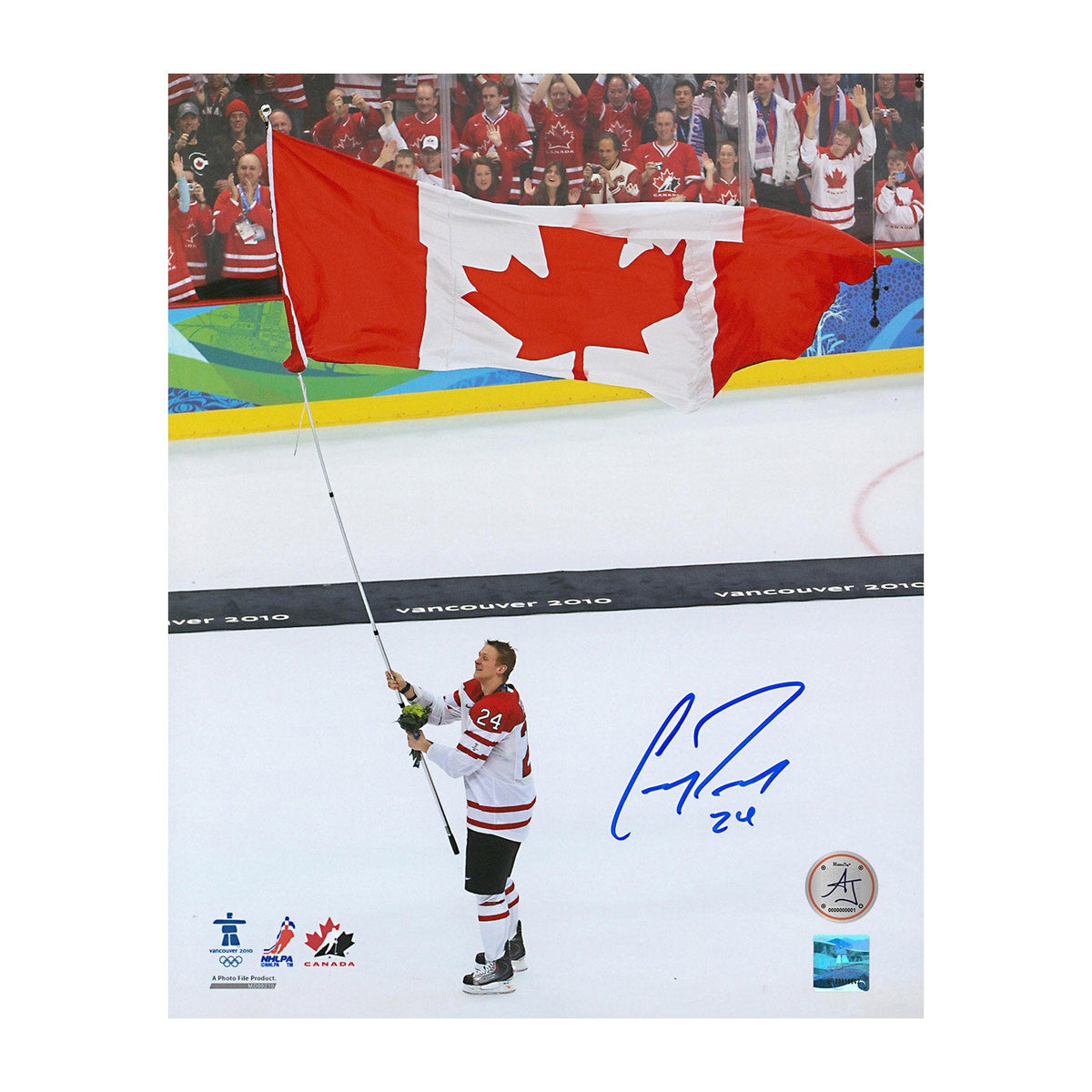 Corey Perry Signed Team Canada Olympic Gold 8x10 Photo product image 1, provided for visual reference and product detail