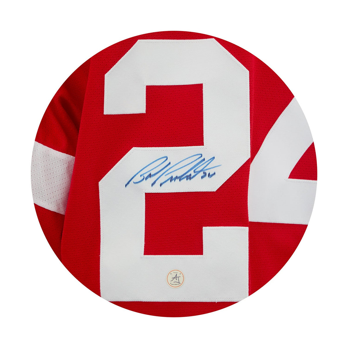 Bob Probert Autographed Detroit Red Wings Vintage CCM Jersey product image 3, provided for visual reference and product