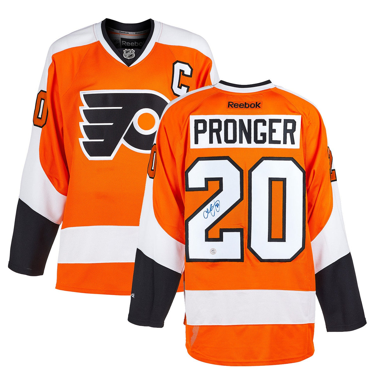Chris Pronger Signed Philadelphia Flyers Vintage Reebok Jersey product image 3, provided for visual reference and product