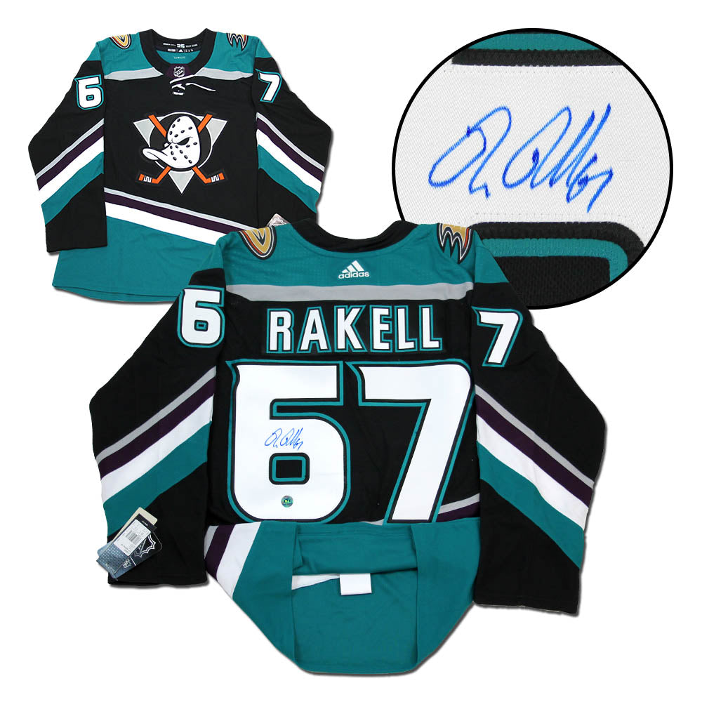 Rickard Rakell Signed Anaheim Ducks Alternate adidas Jersey product image 1, provided for visual reference and product