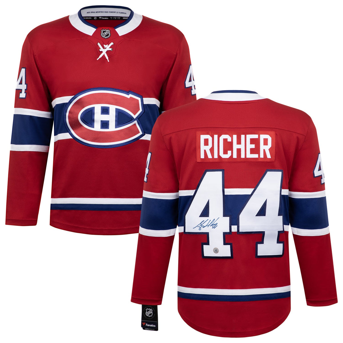 Stephane Richer Autographed Montreal Canadiens Fanatics Breakaway Jersey product image 3, provided for visual reference and