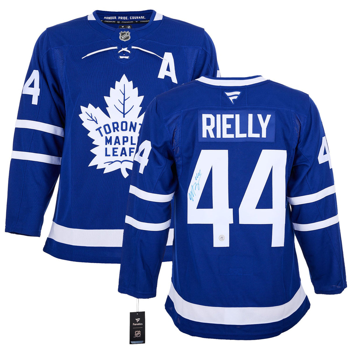 Morgan Rielly Autographed Toronto Maple Leafs Fanatics Premium Jersey product image 3, provided for visual reference and