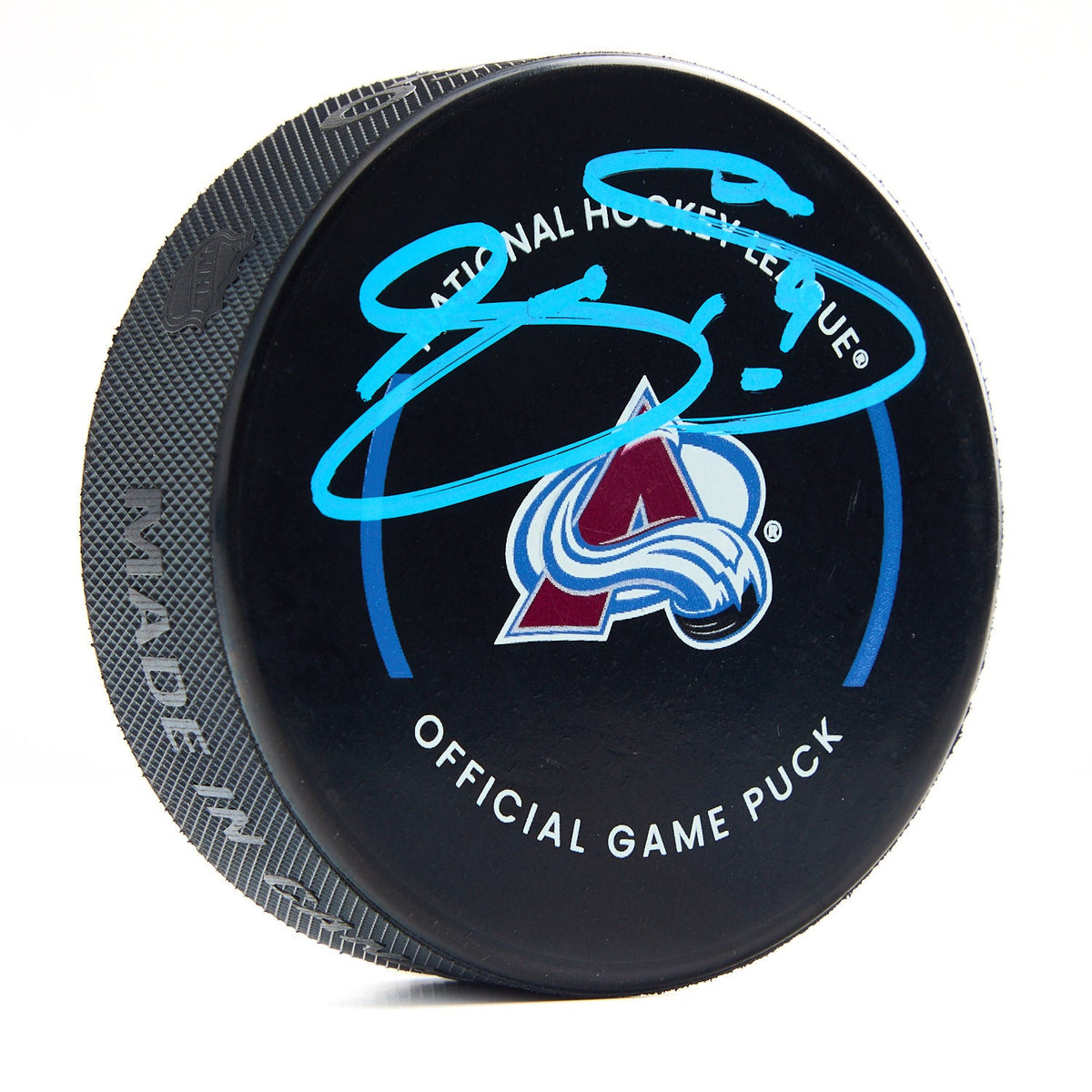 Joe Sakic Signed Colorado Avalanche Official Game Puck product image 1, provided for visual reference and product detail