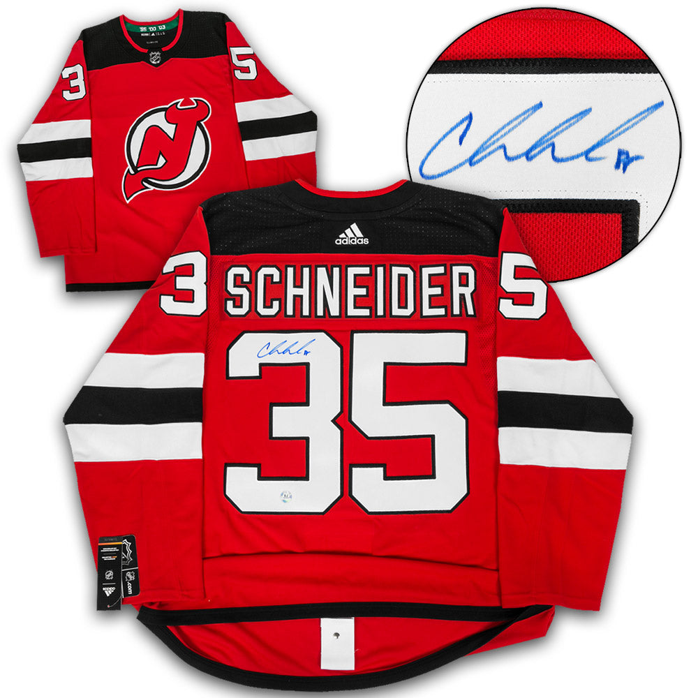 Cory Schneider Autographed New Jersey Devils adidas Jersey product image 1, provided for visual reference and product detail