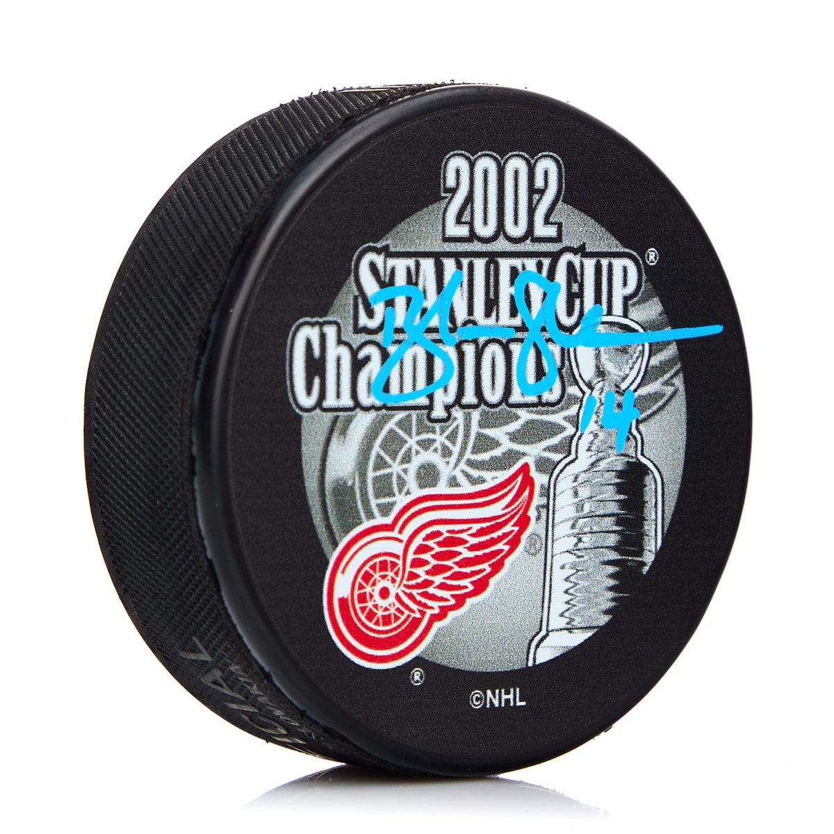 Brendan Shanahan Signed Detroit Red Wings 2002 Stanley Cup Puck product image 1, provided for visual reference and product