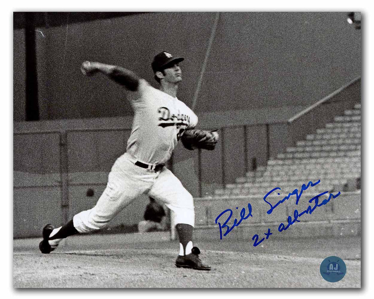 Bill Singer Signed Los Angeles Dodgers Pitching 8x10 Photo product image 1, provided for visual reference and product detail