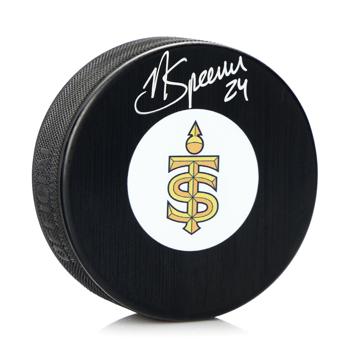 Natalie Spooner Autographed Toronto Sceptres Hockey Puck product image 1, provided for visual reference and product detail
