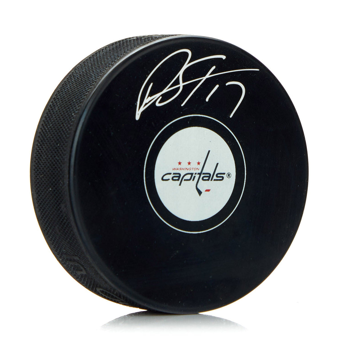 Dylan Strome Autographed Washington Capitals Hockey Puck product image 1, provided for visual reference and product detail