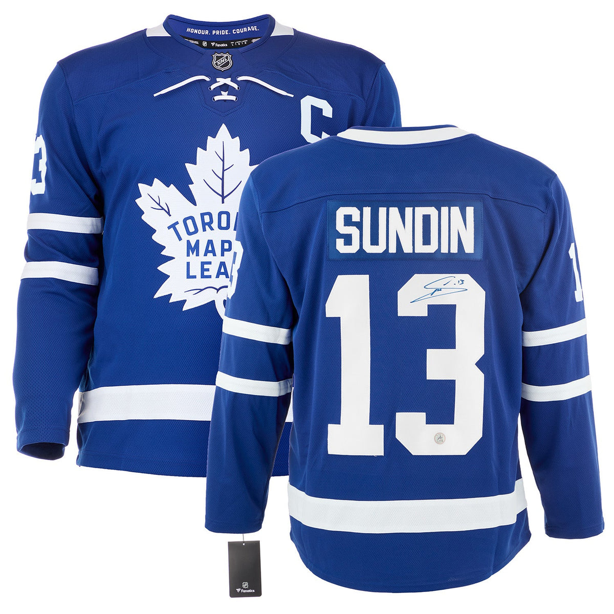 Mats Sundin Autographed Toronto Maple Leafs Fanatics Breakaway Jersey product image 3, provided for visual reference and