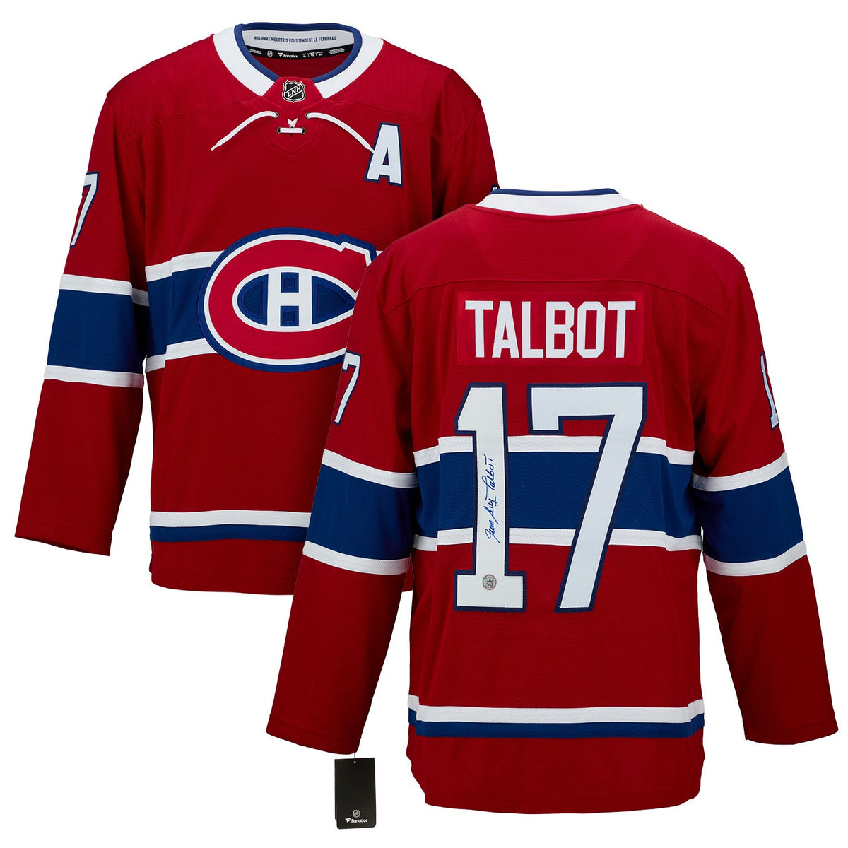 Jean-Guy Talbot Signed Montreal Canadiens Fanatics Breakaway Jersey product image 3, provided for visual reference and