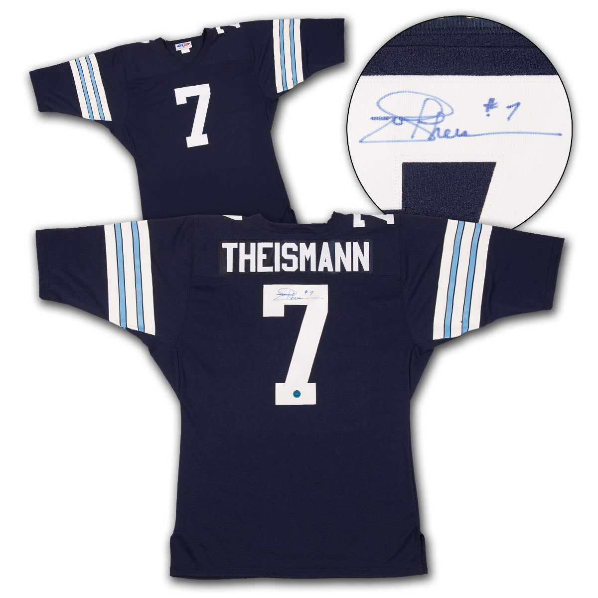 Joe Theismann Autographed Toronto Argos Football Jersey product image 1, provided for visual reference and product detail