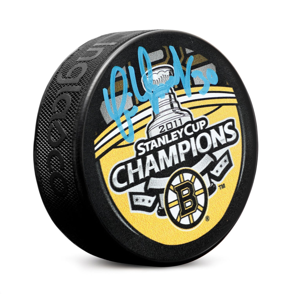 Tim Thomas Signed Boston Bruins 2011 Stanley Cup Puck product image 1, provided for visual reference and product detail