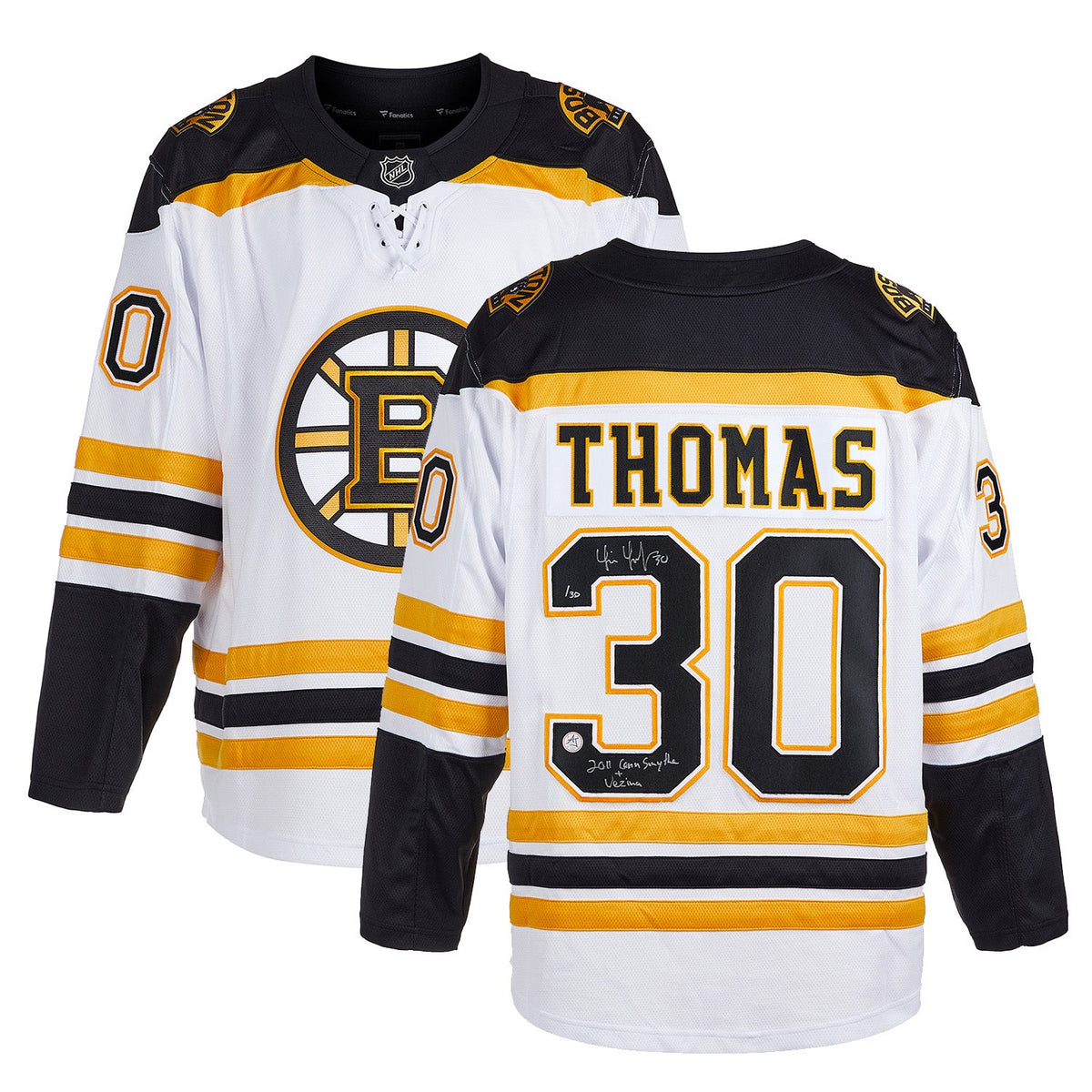 Tim Thomas Signed Boston Bruins Fanatics Breakaway Jersey product image 3, provided for visual reference and product detail