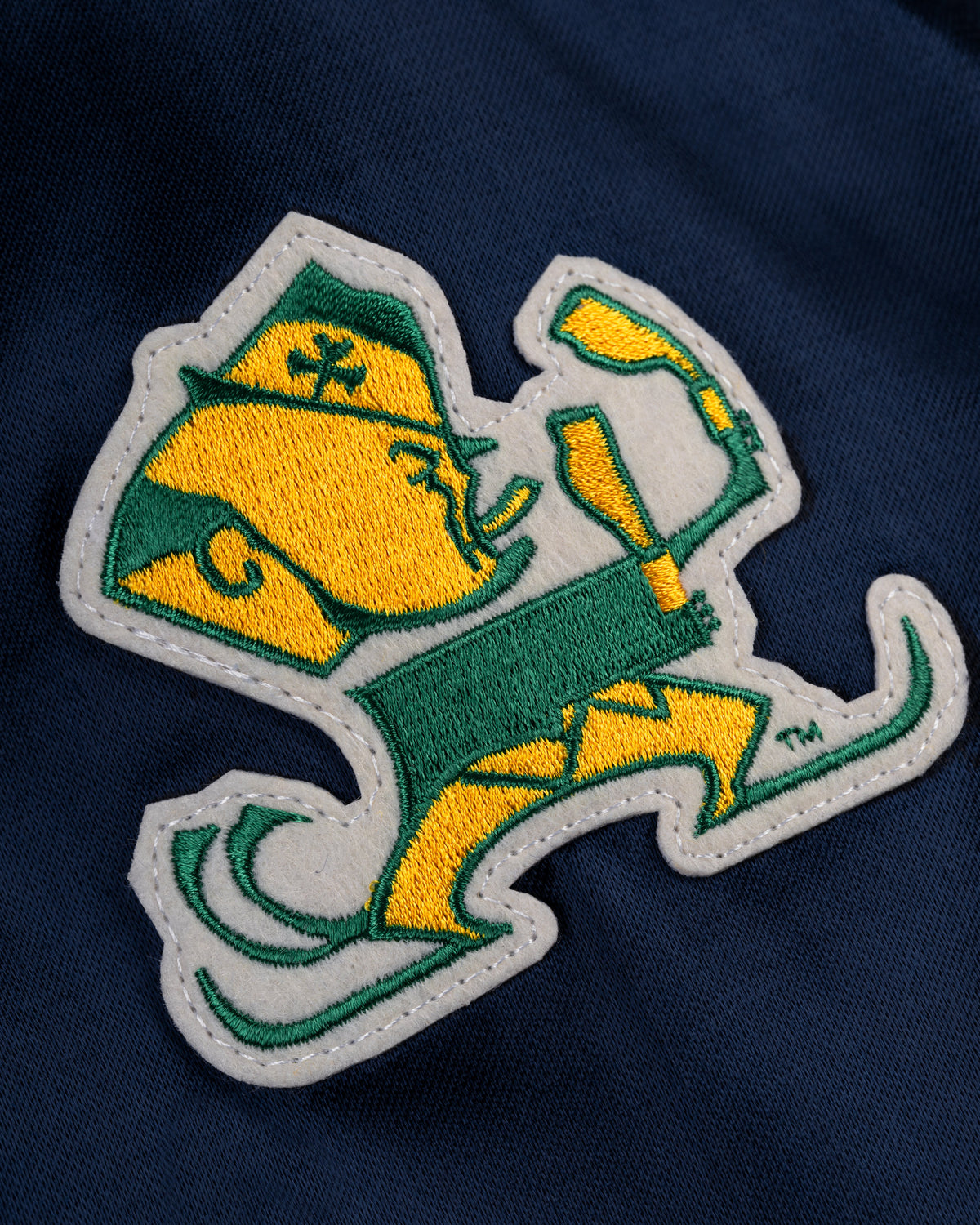 University of Notre Dame Satin Windbreaker Jacket product image 5, provided for visual reference and product detail review