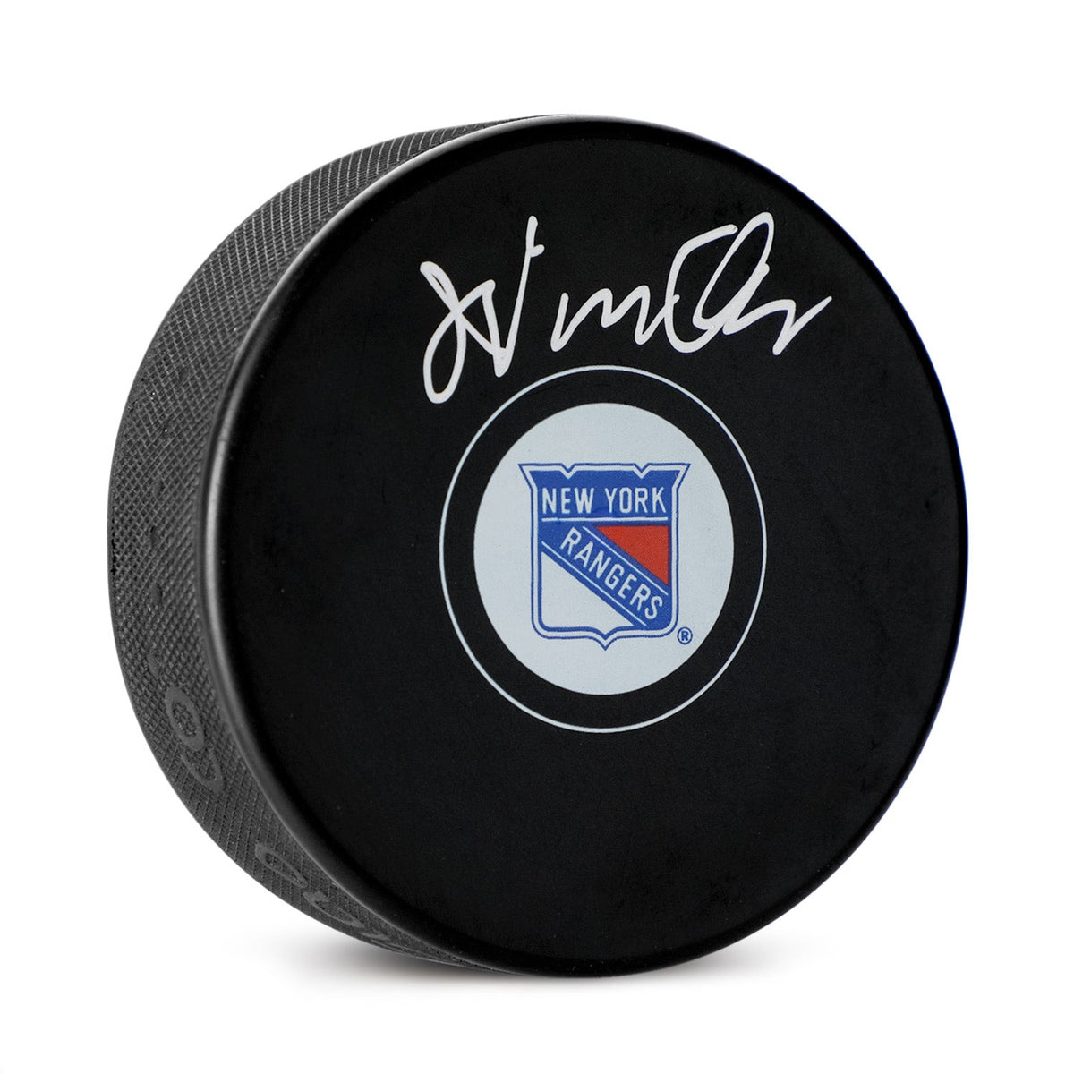 John Vanbiesbrouck Autographed New York Rangers Hockey Puck product image 1, provided for visual reference and product