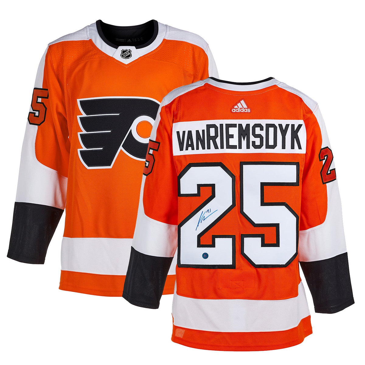 James van Riemsdyk Autographed Philadelphia Flyers adidas Jersey product image 3, provided for visual reference and product
