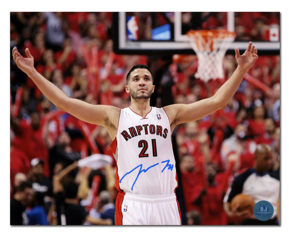 Greivis Vasquez Autographed Toronto Raptors Basketball 8x10 Photo product image 1, provided for visual reference and product