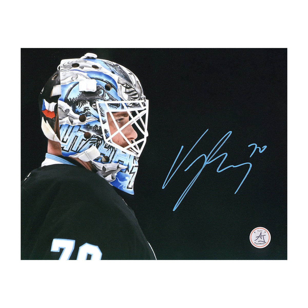Karel Vejmelka Signed Utah Mammoth Mask Close-Up 8x10 Photo product image 1, provided for visual reference and product