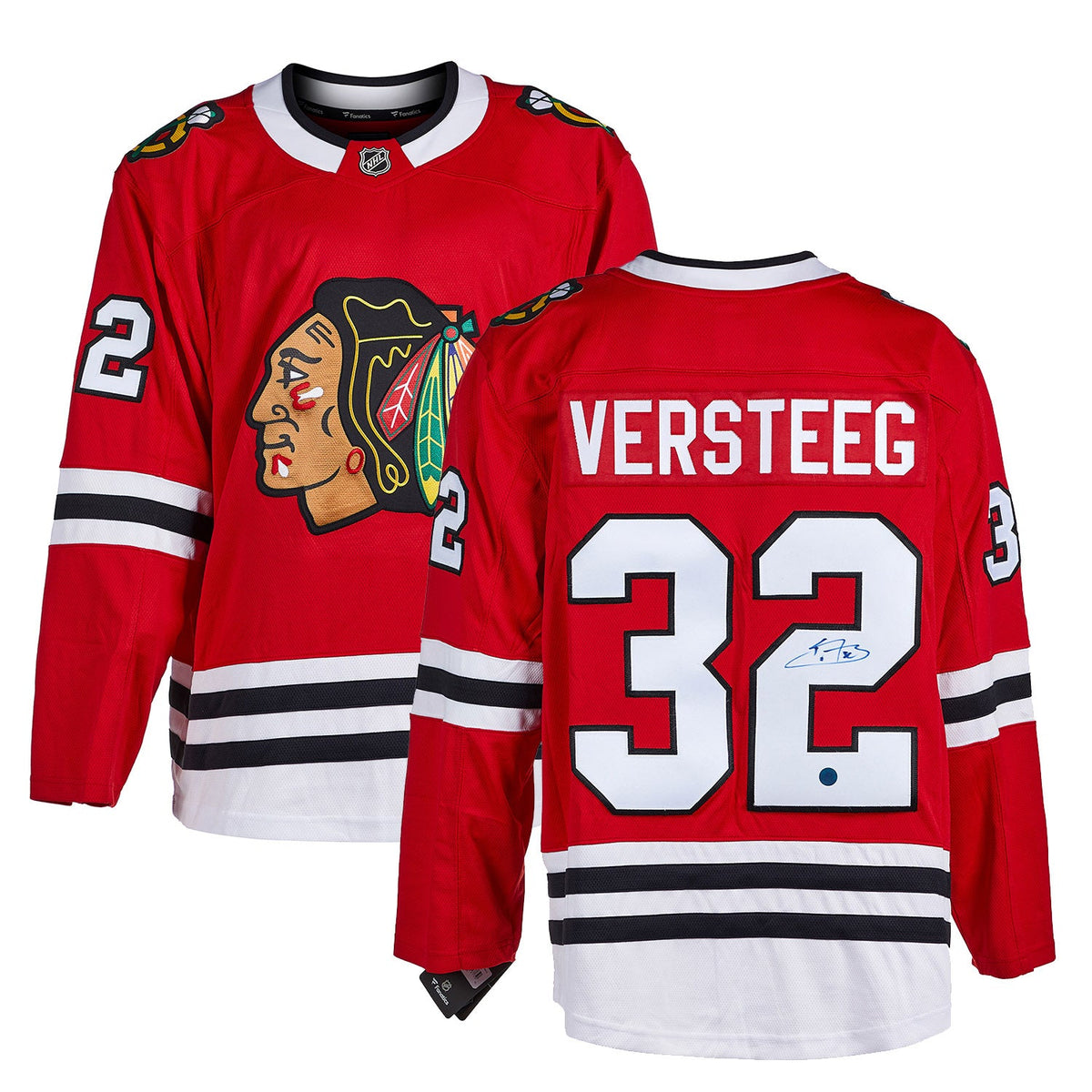 Kris Versteeg Autographed Chicago Blackhawks Fanatics Breakaway Jersey product image 3, provided for visual reference and