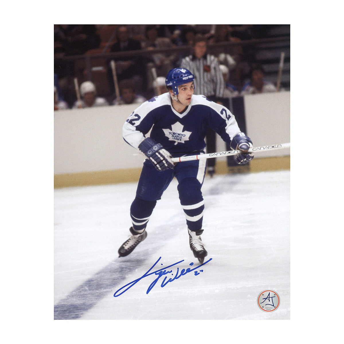 Tiger Williams Autographed Toronto Maple Leafs Game Action 8x10 Photo product image 1, provided for visual reference and