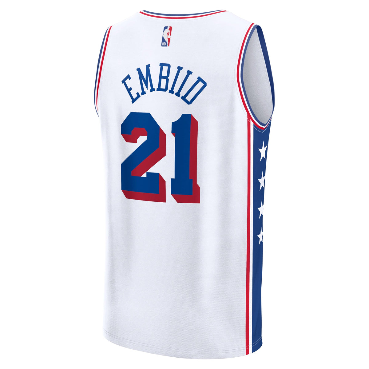 Men's Philadelphia 76ers Joel Embiid Fanatics White Fast product image 4