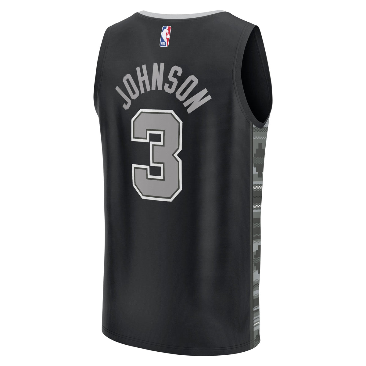 Men's San Antonio Spurs Keldon Johnson Fanatics Black Fast product image 4
