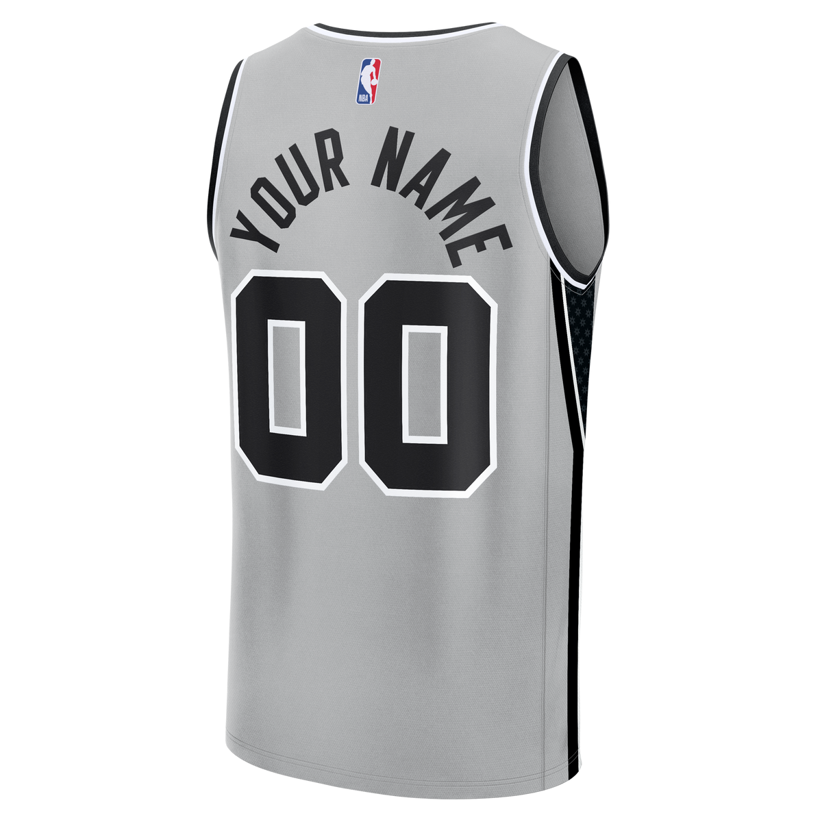 Men's San Antonio Spurs Fanatics Silver Fastbreak Custom product image 4