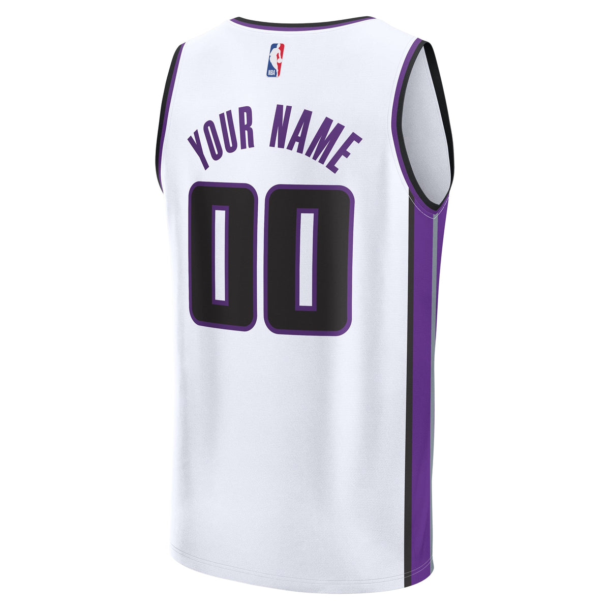 Men's Sacramento Kings Fanatics White Fast Break Custom product image 4